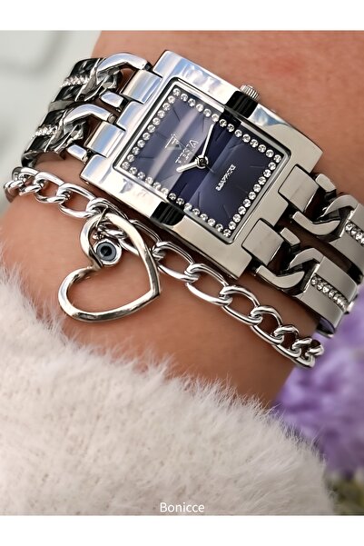 Fiesta Silver Handcuff Chain Cord Bride, Engagement, Wedding Rectangular Case...