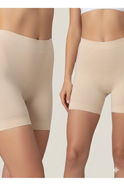 QKK Laser Cut Non-Marking High Waist Shorts 2-Piece Corset - D Stitch-Free t ...