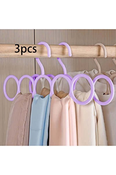 Choice علاقة تخزين بخمس حلقات، لون بنفسجي، 3 قطع/قطعة واحدة/3 قطع/5 قطع، متعد...