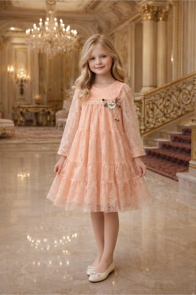 BEGONYA BEBECE KIDS فستان العيد للفتيات 5/8 سنوات