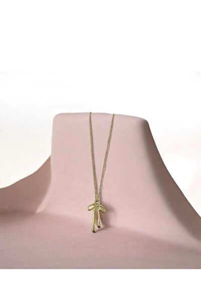 Beyza Design Kurdeleli Gold Kolye Çelik