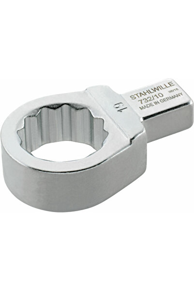 STAHLWILLE 732/10 Interchangeable ring wrench head for torque wrenches 9x12 m...