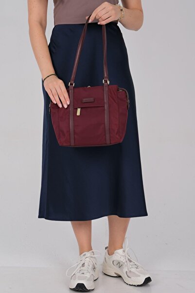 Silver Polo Silver & Polo Sp1215 Women's Shoulder Bag Claret Red