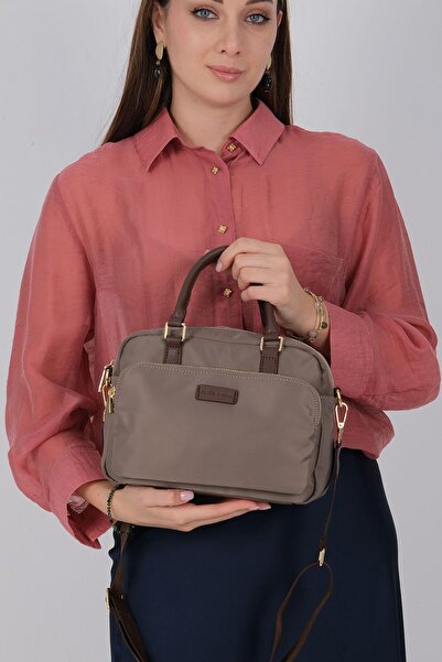 Silver Polo Silver & Polo Sp1217 Women's Handbag Sand-Brown