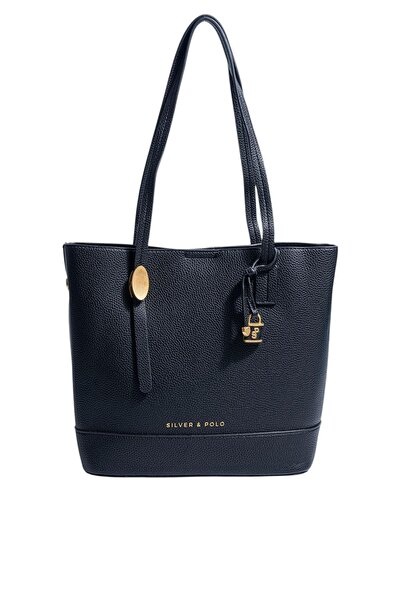 Silver Polo Silver & Polo Sp1243 Women's Shoulder Bag Black