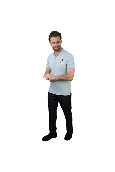 Giordano Men's Slim Fit Cotton Short Sleeve Napoleon Polo