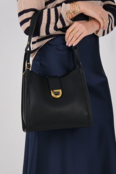 Silver Polo Silver & Polo Sp1242 Women's Shoulder Bag Black