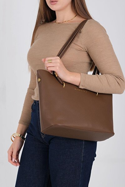 Silver Polo Silver & Polo Sp1239 Women's Shoulder Bag Brown