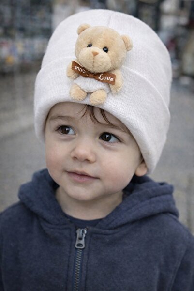 luwian قبعة دب صغيرة (قبعة صغيرة للكبار مع شكل دمية دب) قبعة شتوية ملونة