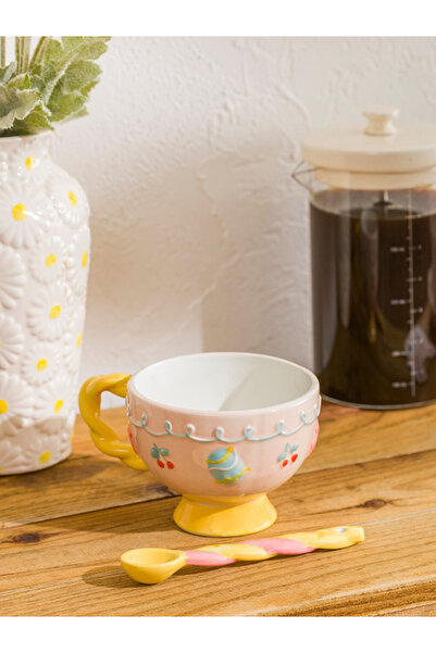 LC Waikiki Renkli̇mağazadan Lcw Home Mixed B Printed Porcelain Mug 320 ml