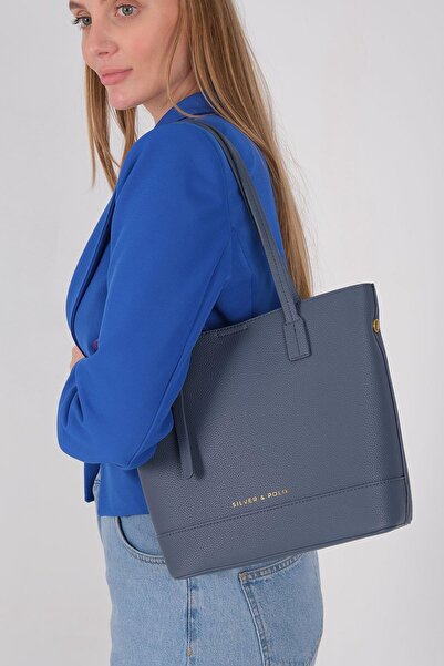 Silver Polo حقيبة كتف نسائية من سيلفر آند بولو SP1243 باللون الأزرق