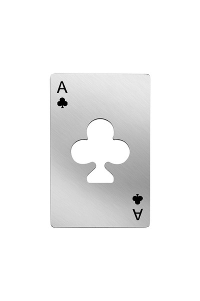 Choice 1pc Sliver B Stainless Steel Spades A Winemaker Bottle Opener Playing ...