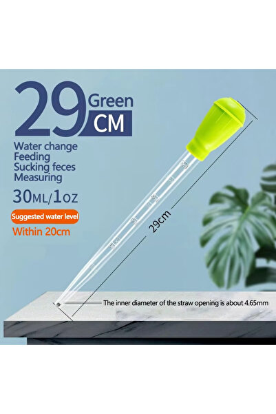 Choice4 29cm Green Lengthen Pipettes Cleaner Simple Cleaning Tool for Aquariu...