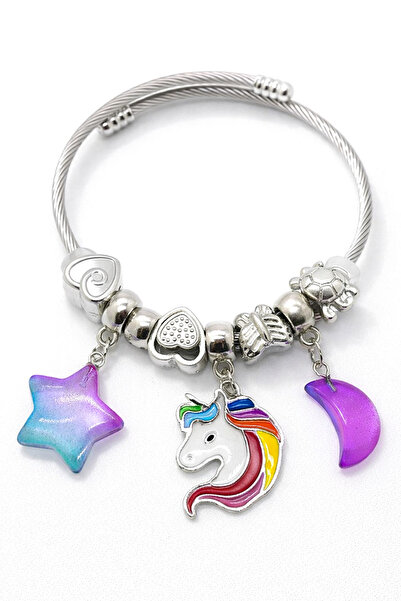 MakeWell Çocuklara uygun Kuromi Hello Kity Stitch Panda Yıldız Tasarımlı Çeli...