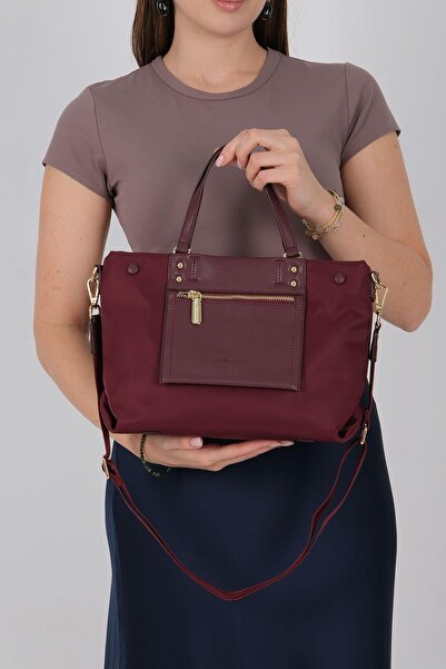 Silver Polo Silver & Polo Sp1213 Women's Handbag Claret Red