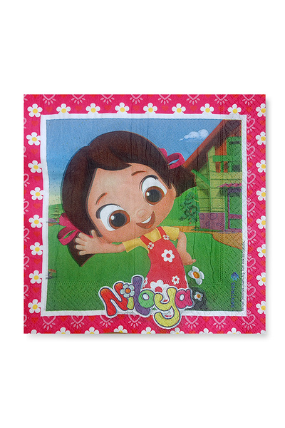 Story مناديل ورقية منقوشة من نيلويا مقاس 33×33 سم، طبقتين، عبوة من 20 قطعة