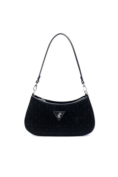 Silver Polo Silver & Polo SP1251 Kadın Omuz Çantası Fashion Siyah-Rugan Siyah