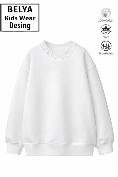 Belya Kids Wear Unprinted Unisex Children's Sweatshirt