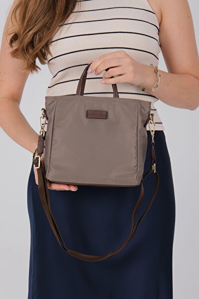 Silver Polo Silver & Polo Sp1225 Women's Handbag Sand-Brown