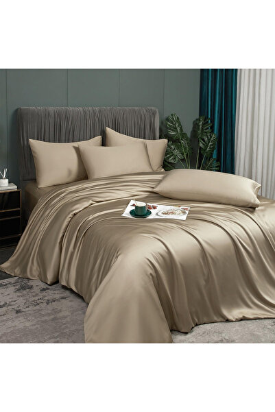 OEM Bamboo bedding, polyester, plain, smooth, silky, khaki, duvet 220x240 cm ...