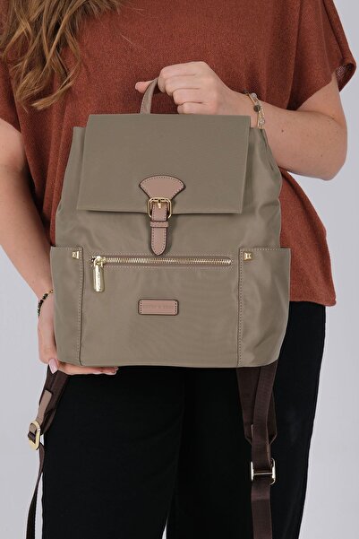 Silver Polo Silver & Polo Sp1210 Women's Backpack Green-Sand