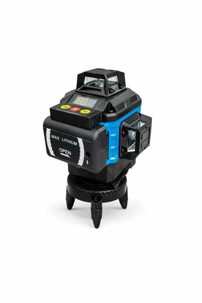 Clarys Nivela Laser 16 Linii 4D, 2 Acumulatori, Autonivelare 360°, Afișaj Digital, Lumină Verde
