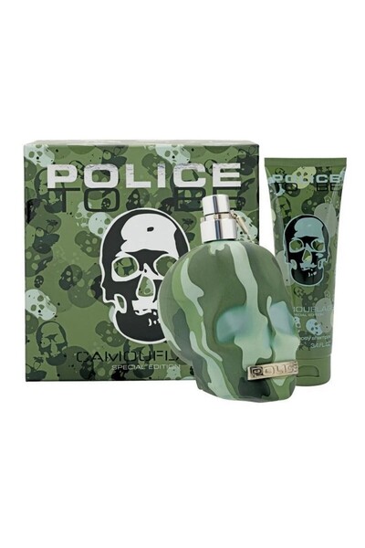 Police Set Police: To Be Camouflage, Eau De Toilette, For Men, 75 ml + Hydrat...