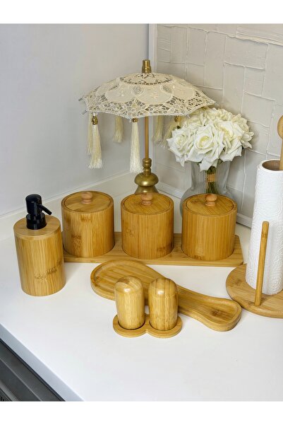 cicizuccaciye طقم طاولة من الخيزران