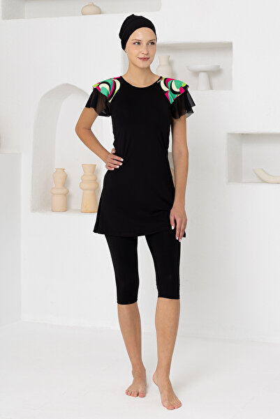 MARESİVA Shadow ελαστικό ύφασμα Κοντομάνικο Μαγιό Χιτζάμπ 2608