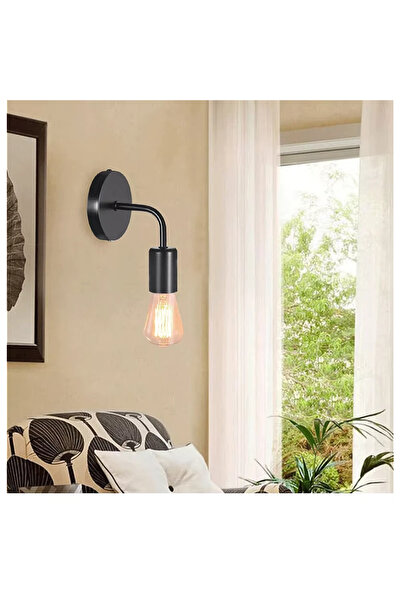 Hammer إضاءة حائط مودرن اسود E27*1L