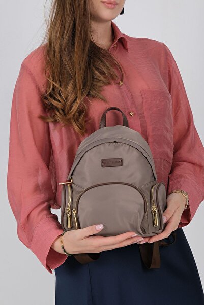 Silver Polo Silver & polo sp1208 women's backpack - sand brown