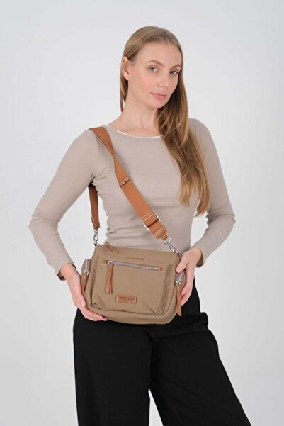 Silver Polo Silver & Polo Sp1229 Women's Crossbody Bag Mink-Tan