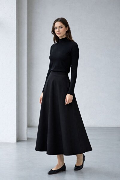 peri tower New Product Women's Flared Scuba Skirt 0069