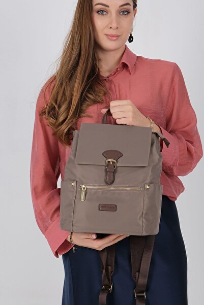 Silver Polo Silver & Polo Sp1210 Women's Backpack Sand-Brown