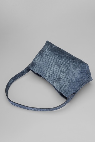 Nexora Tricotat cu magnet de culoare bleumarin cu model Femei geantă