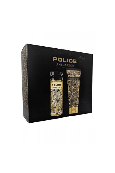 Police Set Police: Amber Gold, Eau De Toilette, For Women, 100 ml + Hydrating...