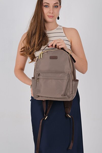 Silver Polo Silver & Polo Sp1206 Women's Backpack Sand-Brown