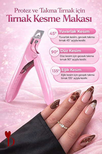 Dami Beauty Profesyonel Protez Tırnak Makası - Takma Tırnak ve Tips Kesici Gi...