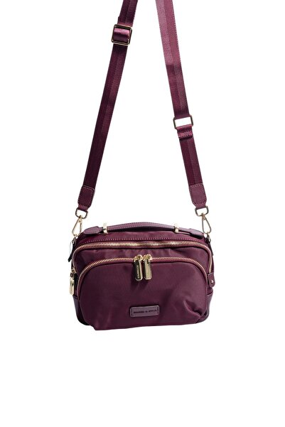 Silver Polo Silver & polo sp1221 women's crossbody bag - burgundy