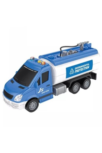 OEM Fire truck 29 cm with sounds, lights and water hose, blue