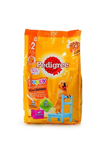 Pedigree طعام جاف للجراء، بنكهة الدجاج والبيض والحليب، وزن 1.3 كجم، من نوتري ...