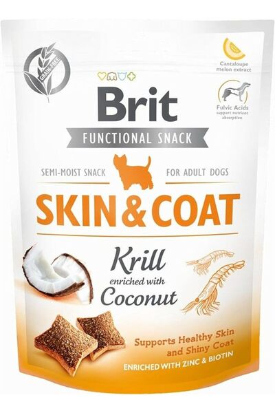 Brit Care Functional Snack, Parlak Tüyler Ve Sağlık Cilt İçin, Tahılsız, Kril...