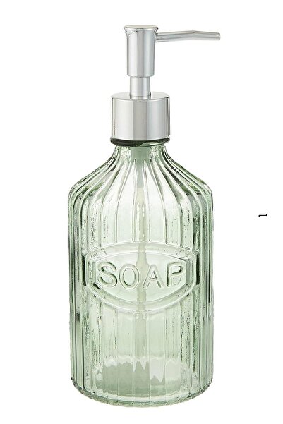 Bosphorus وعاء صابون سائل من كام، أخضر، 8×8×21 سم، 350 مل