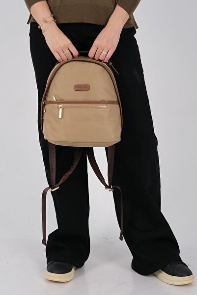 Silver Polo Silver & Polo Sp1212 Women's Backpack Mink-Camel