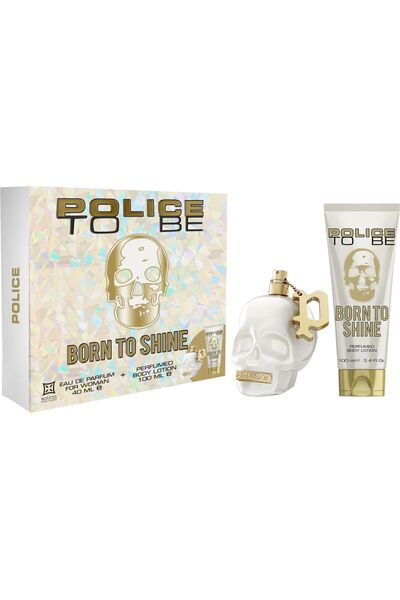 Police Set Police: To Be Born To Shine, Eau De Parfum, For Women, 40 ml + Hyd...