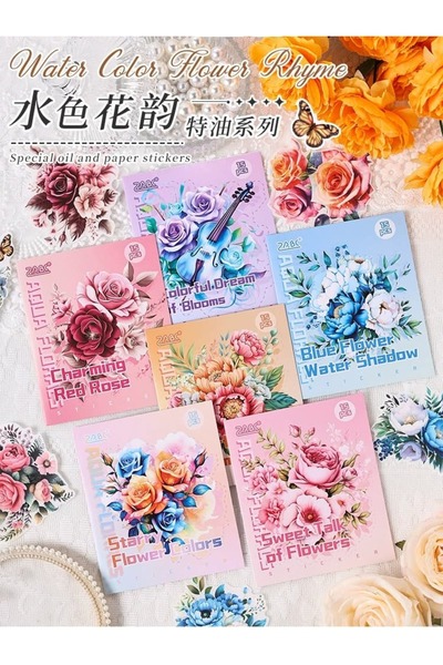 İthal P4-15 autocolante cu flori