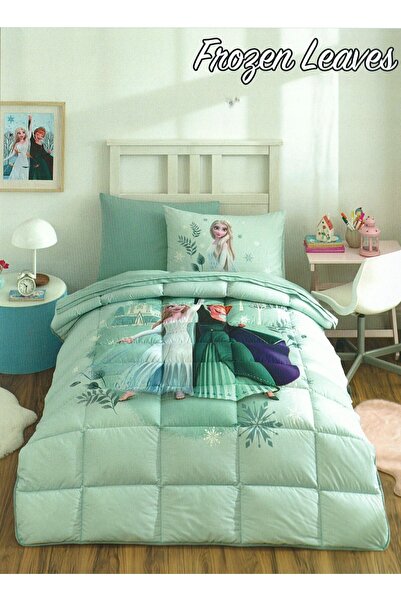 Özdilek Frozen Leaves Single Person Disney Licensed Fitted Sheet Sleeping Set