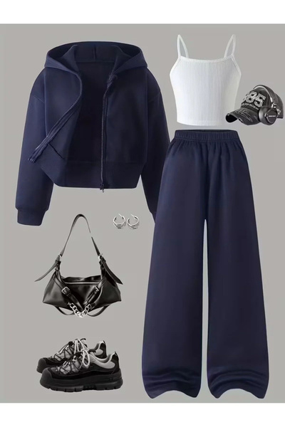 Keywest Set de basic piese pentru copii, cu bretele, jachetă și pantaloni de ...