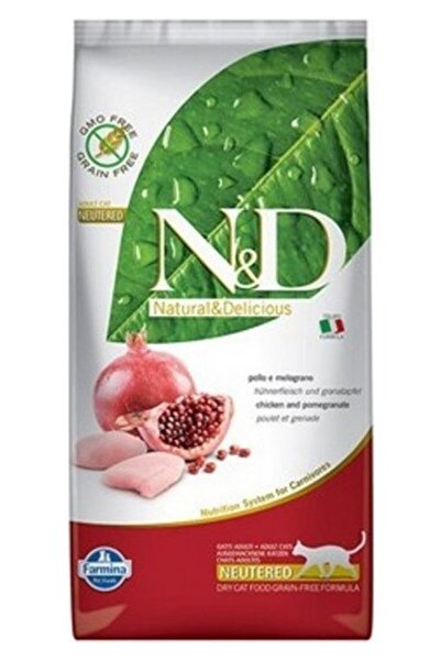 N&D Nd Prime Tahılsız Tavuk Nar Kısırlaştırılmış Kedi Maması 5 kg