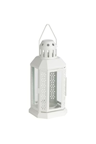 TRINAR Felinar decorativ pentru lumânare tip pilon, 10 x 10 x 20 cm